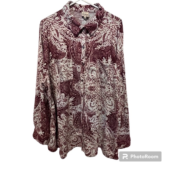 Como Vintage Woman Stretch Knit Button DownShirt Size 4 X NWT - Picture 1 of 14